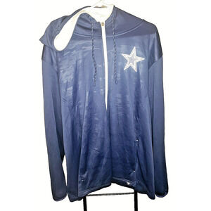 Dallas Cowboy Full Zip Blue Hoodie 2XL